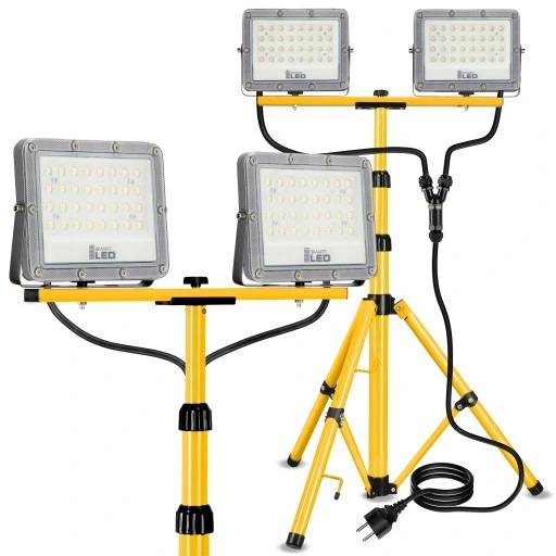 Halogen LED Budowlany Statyw Naświetlacz 100W Reflektor 11000lm przewód 3m