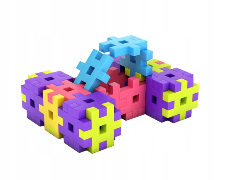 KLOCKI KONSTRUKCYJNE WAFLE MELI Basic Travel Box 250 EL GOFRY PUZZLE