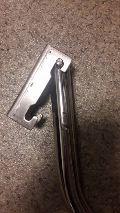 Koła slipowe do pontonu krzywe ( stal nierdzewna)