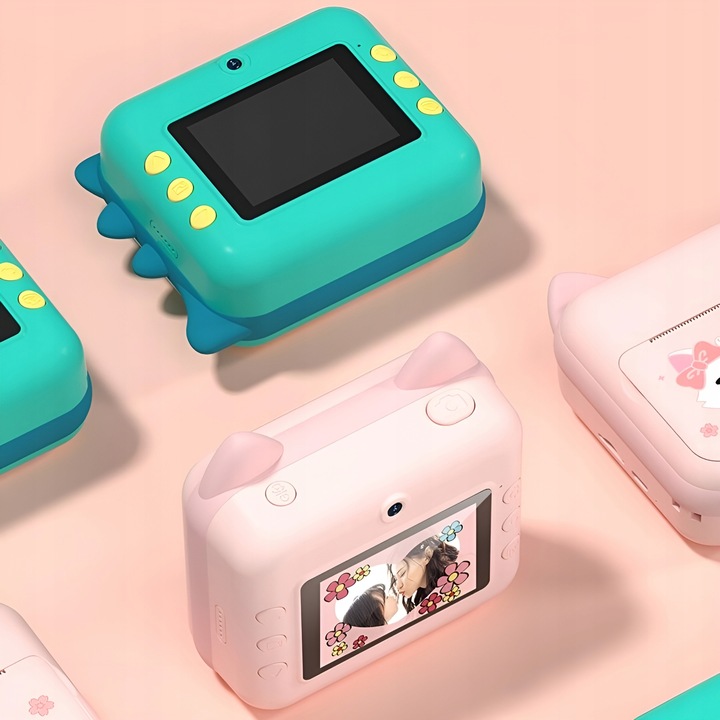 APARAT NATYCHMIASTOWY CYFROWY DLA DZIECI Z DRUKARKĄ KARTA 32GB + 2 ROLKI