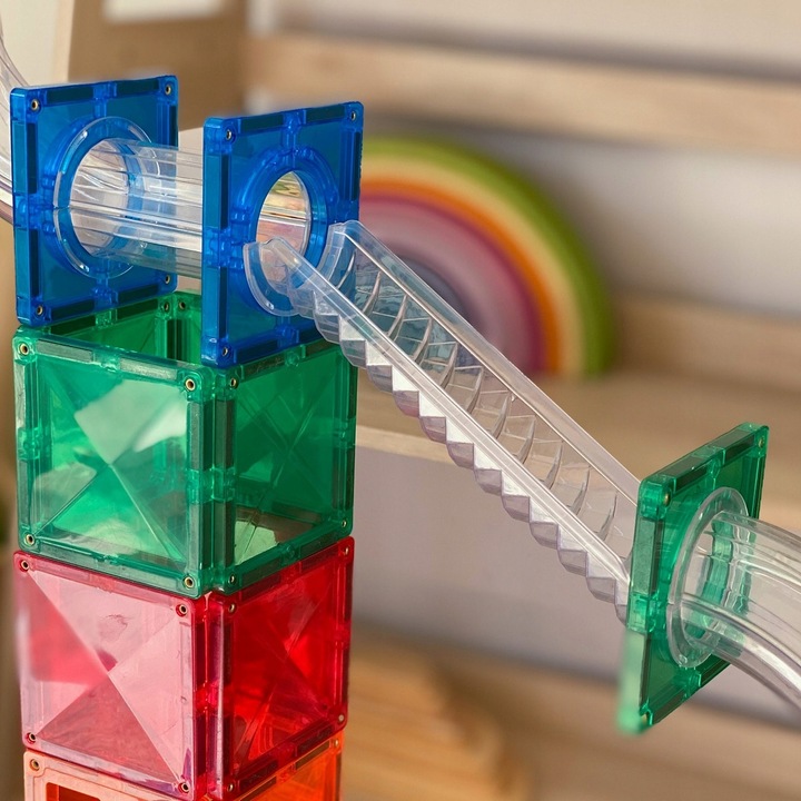 Magnetyczne klocki konstrukcyjne Connetix - kulodrom Ball Run Pack 92 el.