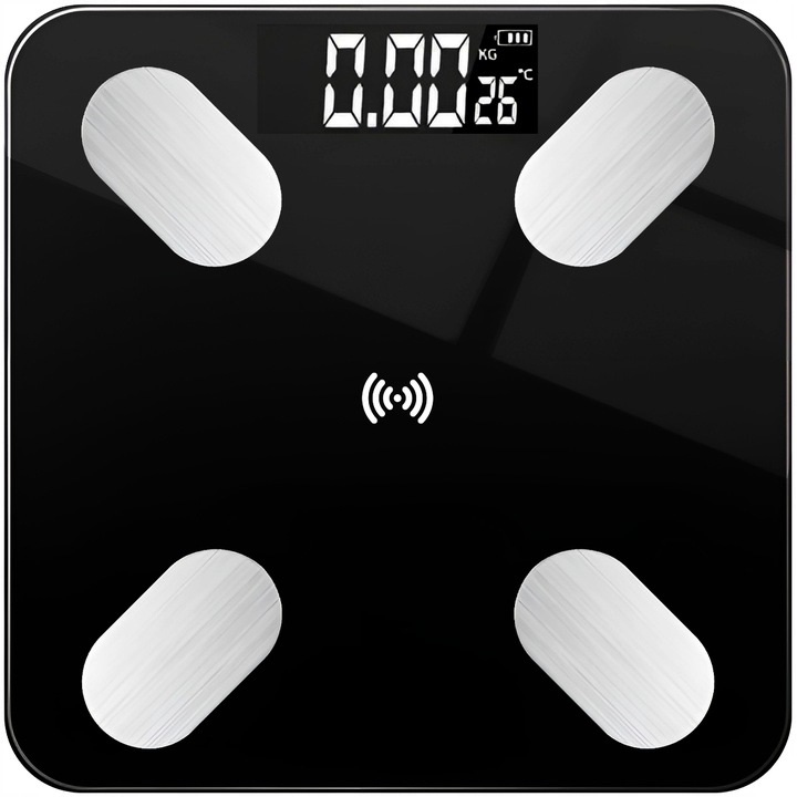 WAGA ŁAZIENKOWA ELEKTRONICZNA ANALITYCZNA BLUETOOTH DOKŁADNA SMART 25W1