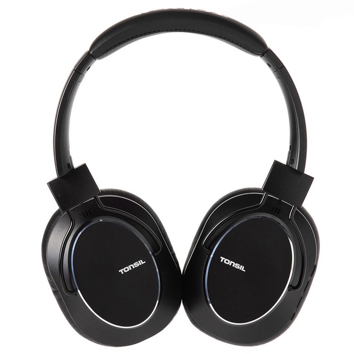 Tonsil Słuchawki Bezprzewodowe R65BT Bluetooth Nauszne ANC CZARNE +Mikrofon