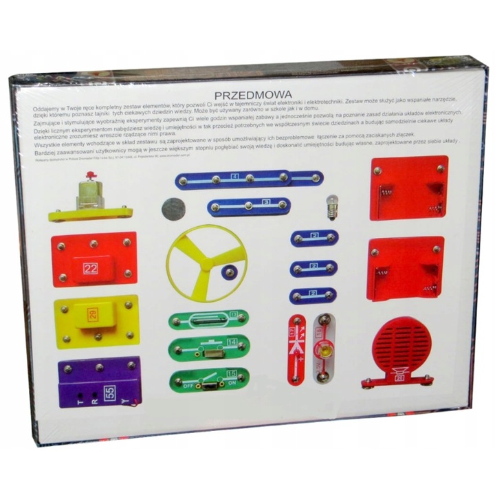 ZESTAW DOŚWIADCZALNY DLA DZIECI SEKRETY ELEKTRONIKI ponad 80 eksperymentów