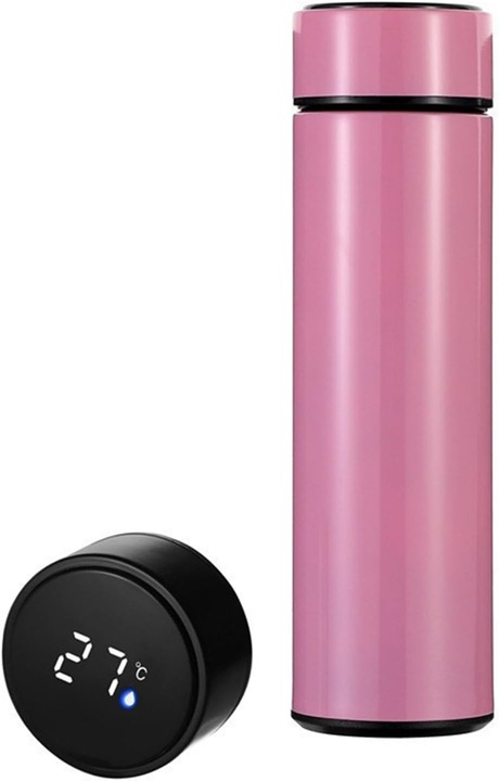 TERMOS KUBEK TERMICZNY Z WYŚWIETLACZEM LED TERMOS Z WYŚWIETLACZEM