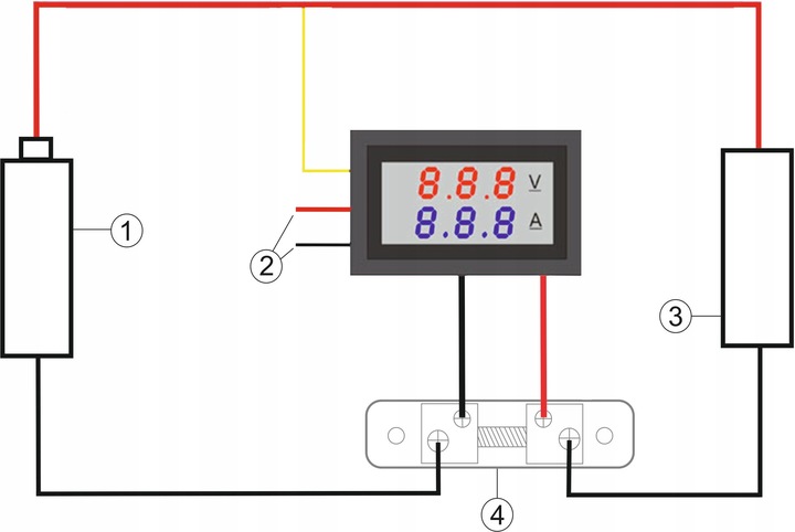 AMPEROMIERZ WOLTOMIERZ 100V 100A PRĄD STAŁY DC