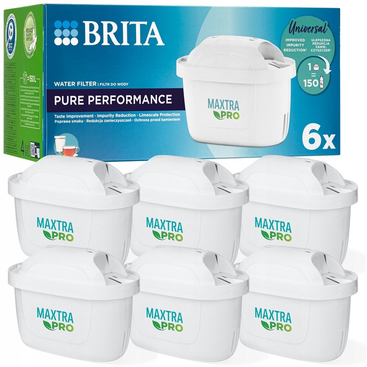 6x Wkład filtr do wody BRITA MAXTRA PLUS PRO PURE PERFORMANCE ORYGINAŁ