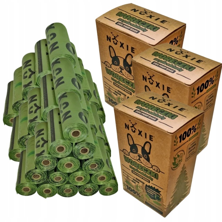 WORECZKI NA PSIE ODCHODY BIODEGRADOWALNE WORKI NA KUPY BIO 720 Sztuk