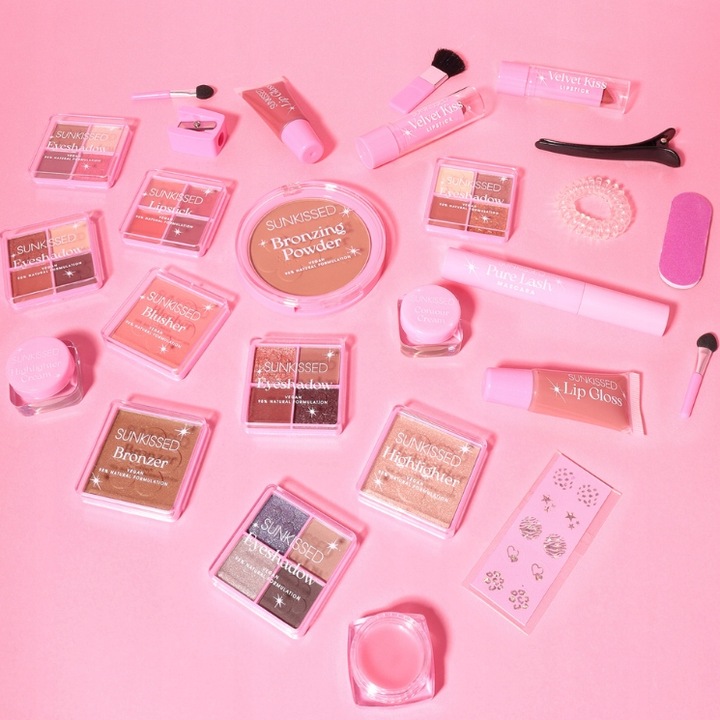 Sunkissed Kalendarz Adwentowy Zestaw Kosmetyków Damskich Do Makijażu 2024