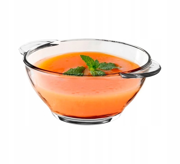 12x Bulionówka z uszkami szklana Miseczki do zupy Altom Design 470 ml