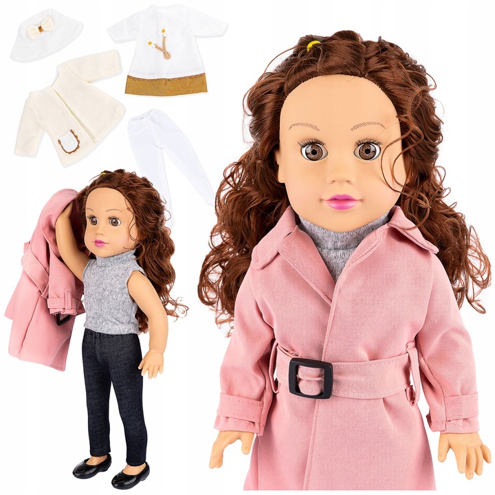 LALKA BOBAS INTERAKTYWNA ŚPIEWA I MÓWI PO POLSKU ANGIELSKU KINDERPLAY 47cm