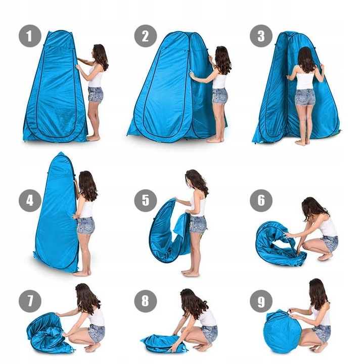 Namiot Na Prysznic Przebieralnia Toaleta Wc Przenośna Plażowy Kempingowy