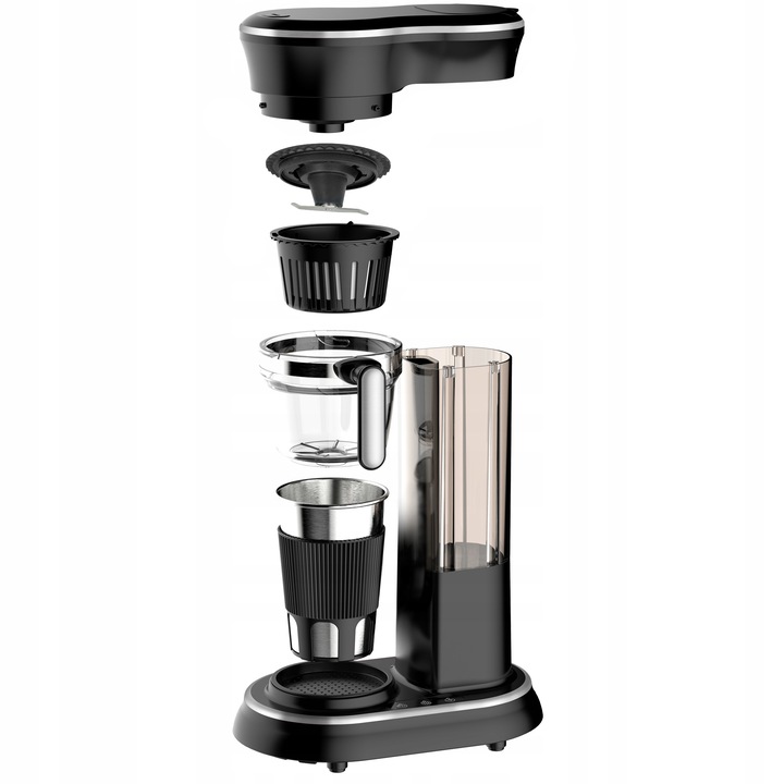 PRZELEWOWY EKSPRES DO KAWY Z MŁYNKIEM DO MIELENIA + KUBEK TERMICZNY GO 600W
