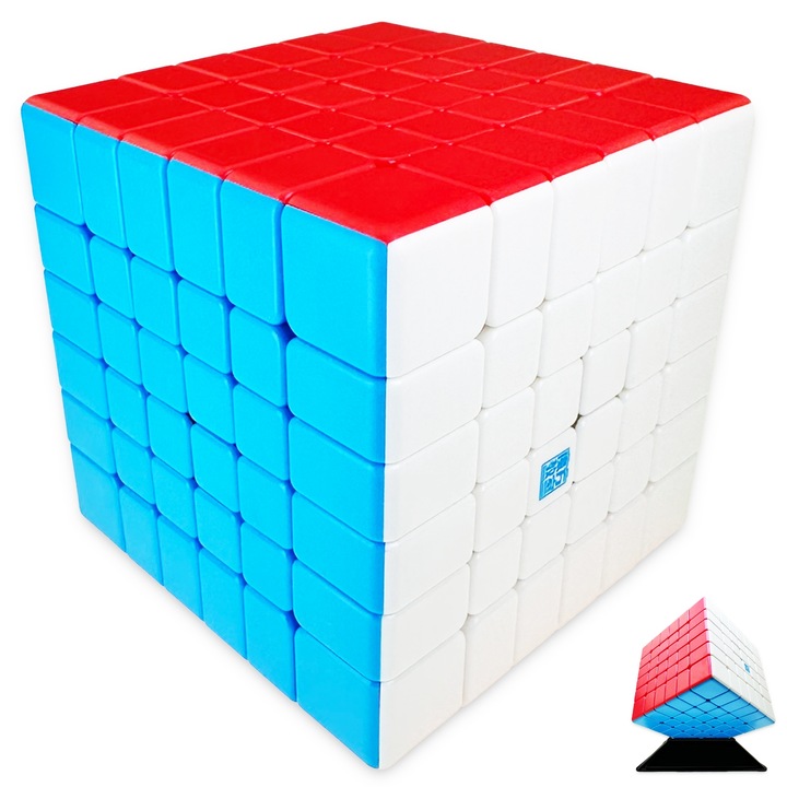 ORYGINALNA KOSTKA 6x6 WYREGULOWANA SZYBKA KOSTKA LOGICZNA 6x6x6 + PODSTAWKA