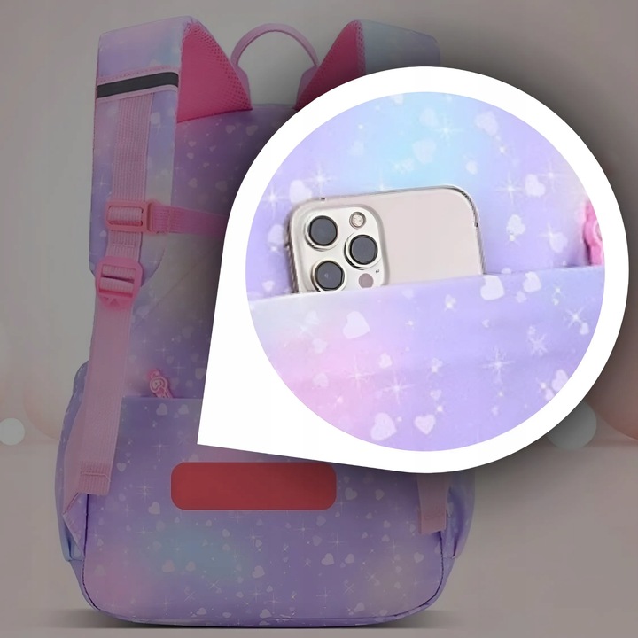 PLECAK SZKOLNY TORNISTER DLA DZIEWCZYNKI KLASA 1-3 WIELOKOMORY DO SZKOŁY