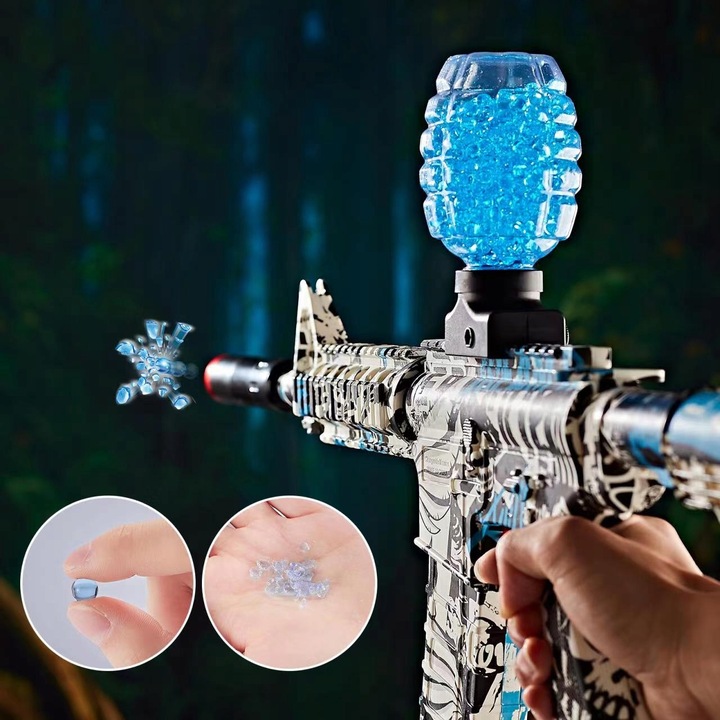 KARABIN AUTOMATCZNY PISTOLET NA KULKI ŻELOWE WODNE BEZPIECZNY DUŻY ZESTAW