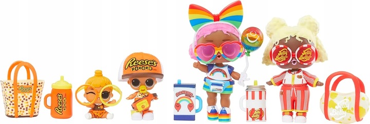 LOL SUPRISE MINI SWEETS SŁODYCZE MINILALKI ZESTAW KULA 7 NIESPODZIANEK