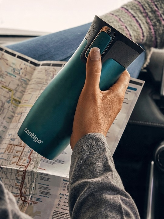 Kubek termiczny Contigo West Loop 2.0 470ml Autoseal - Turkusowy - Floresy