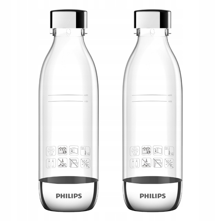 Dwie butelki do saturatora Philips ADD919P2 butelki do gazowania wody 0,5l