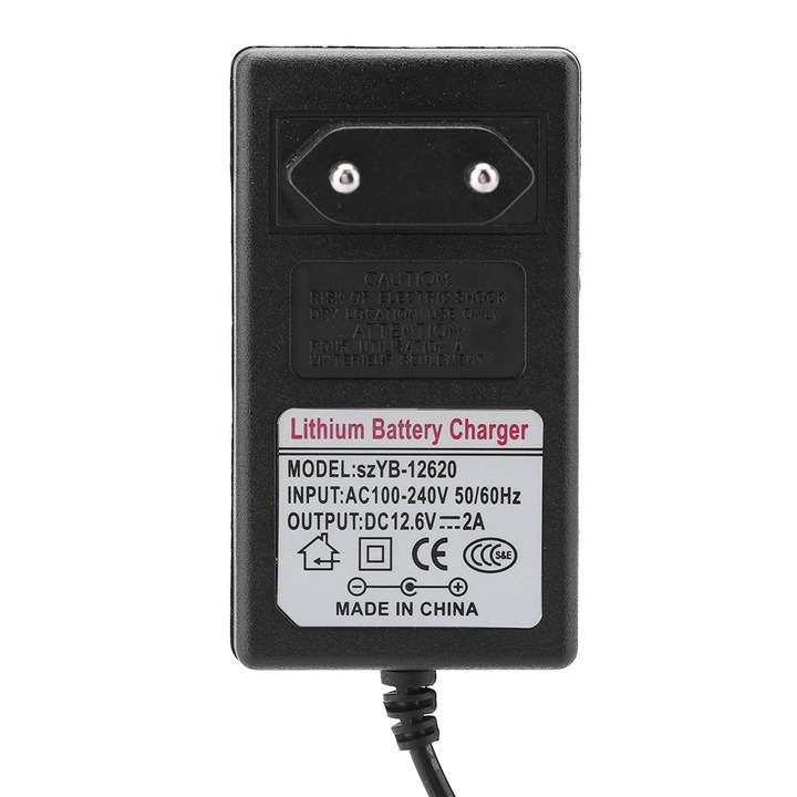 ZASILACZ ŁADOWARKA DO AKUMULATORÓW 12,6 V2 A ZASILANIE