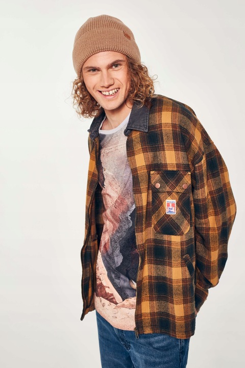 Czapka wełniana Merino damska męska Camel