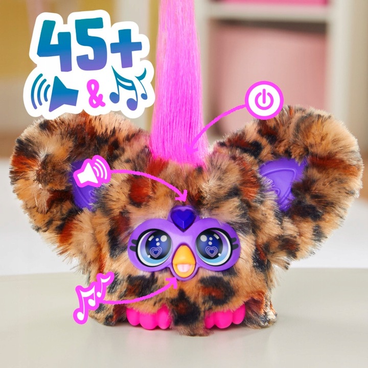 Furby Furblets Interaktywna maskotka Chee-Chee Gepard Hasbro G1697