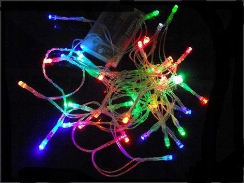 LAMPKI LED GIRLANDA 13M 100 LED SIECIOWE ŚWIATEŁKA 8 TRYBÓW FLASH KOLOROWE