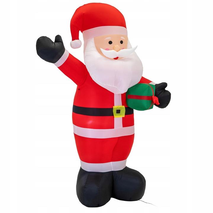 MIKOŁAJ nadmuchiwany ŚWIECĄCY DUŻY pompowany LED 250 cm dmuchaniec JUMIhome