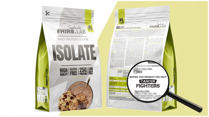 Izolat Białka BIAŁKO 700 g WPI Whey Protein Isolate Czekolada ciastko HIRO