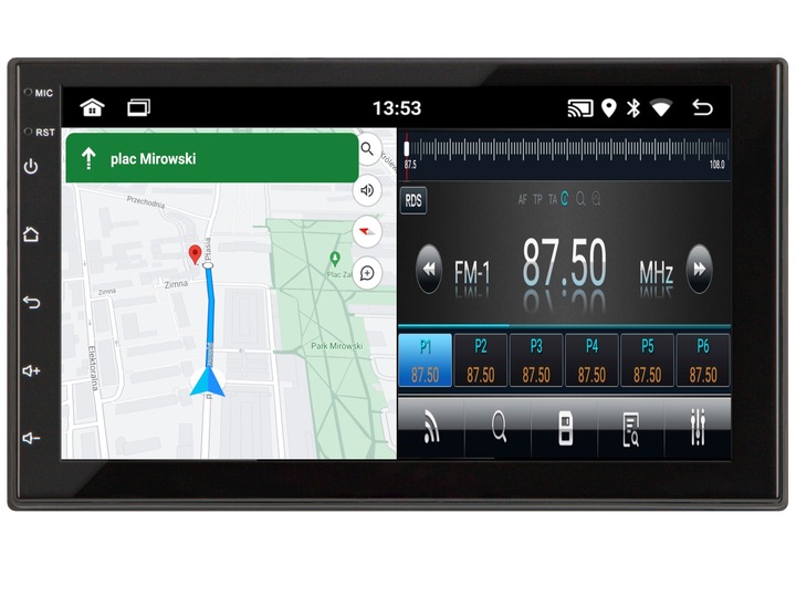 RADIO SAMOCHODOWE 2 DIN WiFi GPS ANDROID BLUETOOTH USB RDS KAMERA COFANIA