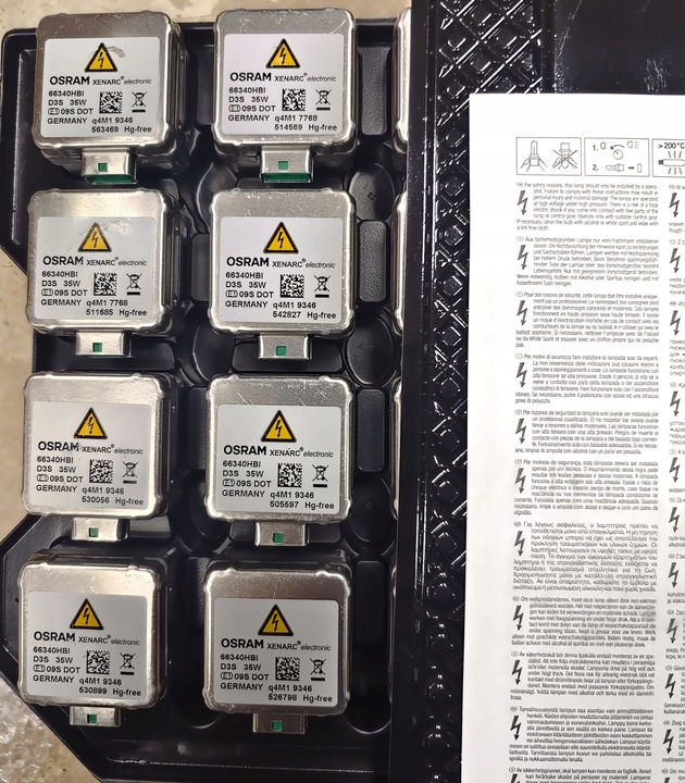 Żarówka, czołówka Osram D3S 35 W 66340