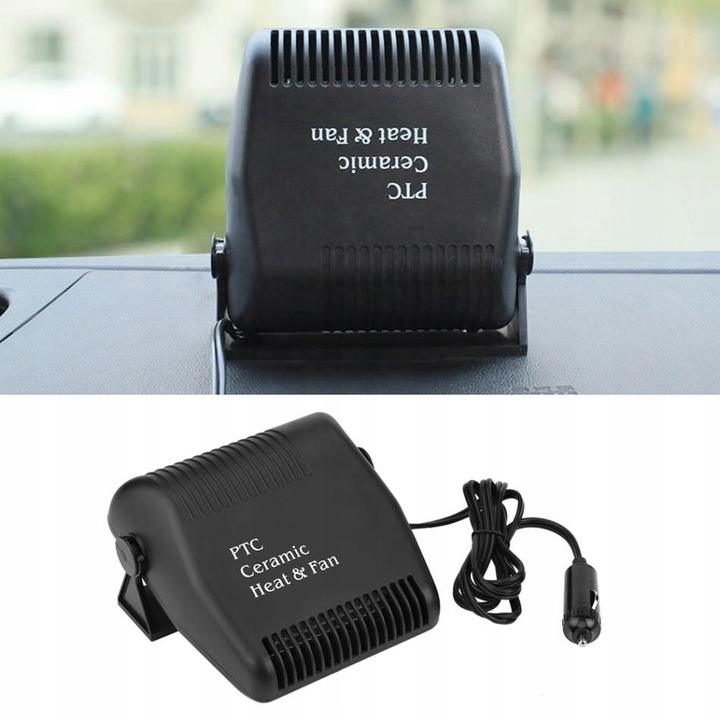 GRZEJNIK SAMOCHODOWY FARELKA NAGRZEWNICA 12V DMUCHAWA DO AUTA NAWIEW