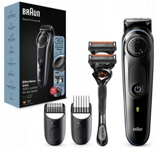 TRYMER MASZYNKA BRAUN BT5341 DO BRODY ZAROSTU + Gillette Fusion 5 ProGlide