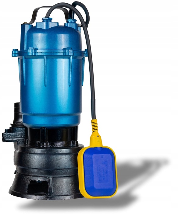 POMPA DO WODY BRUDNEJ Z ROZDRABNIACZEM DO SZAMBA CZYSTEJ PŁYWAK + 4 ZŁĄCZA