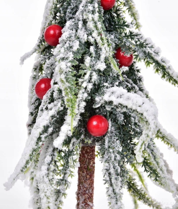 LAS SKRZATOWY | ośnieżone choinki na podstawce | 40 cm