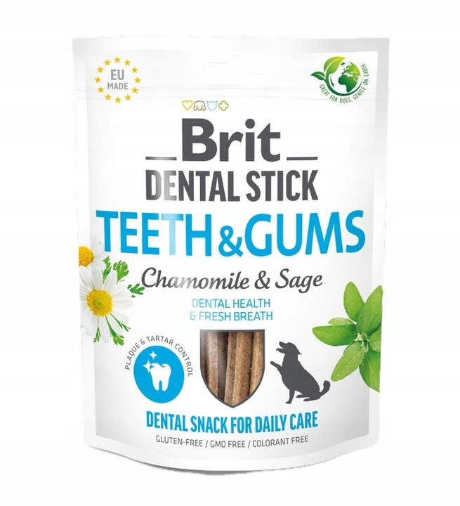 Brit Dental Stick Przysmak Dentystyczny dla Psa Zestaw Mix Smaków 4szt*251g