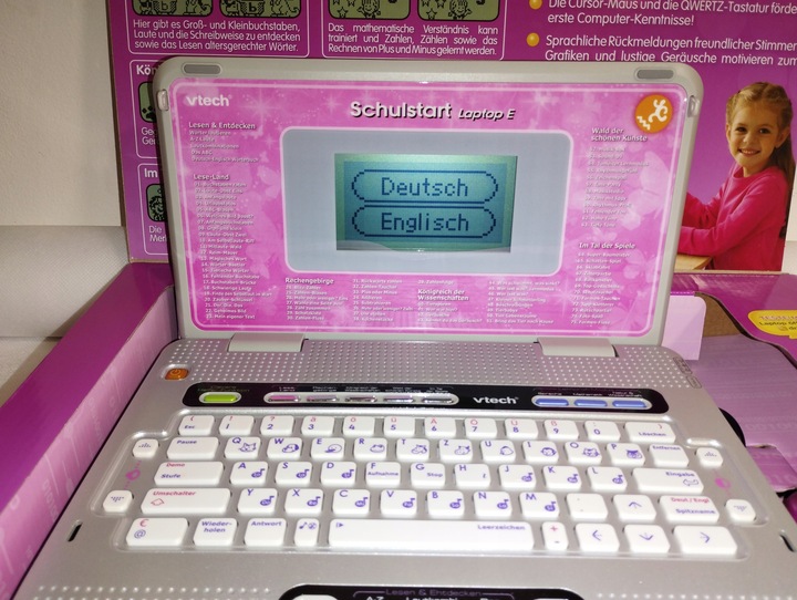 Komputerek dziecięcy edukacyjny VTECH Schulstart laptop angielski/niemiecki