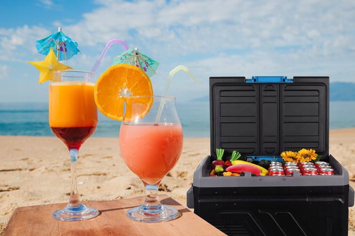 MOCNA LODÓWKA KOMPRESOROWA PRZENOŚNA TURYSTYCZNA SAMOCHODOWA 12V/230V 35L