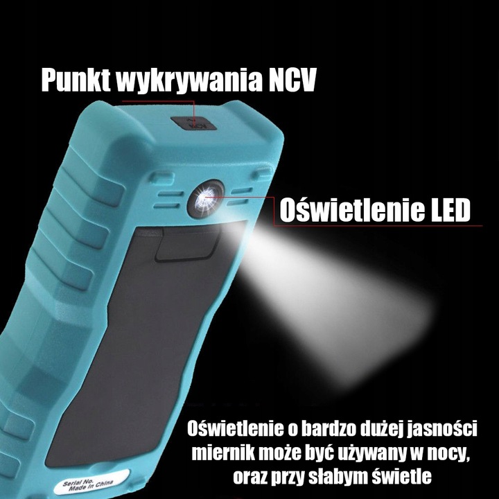 MULTIMETR CYFROWY AUTOMATYCZNY ZT-S1 TRUE RMS NCV MIERNIK NAPIĘCIA PRĄDU