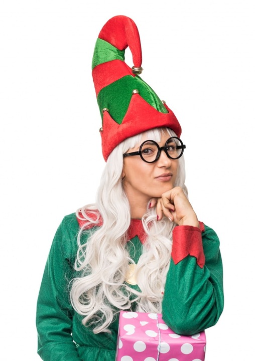 Czapka ELF świąteczna