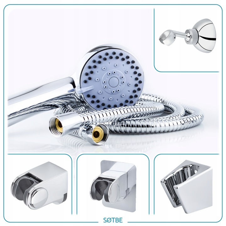 Słuchawka 5 funkcji do wanny prysznica delikatna SOTBE TVA LARK-SOHE-2