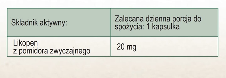 LIKOPEN LYCOPENE FORTE 20mg PROSTATA SERCE 120szt. STANDARYZOWANY