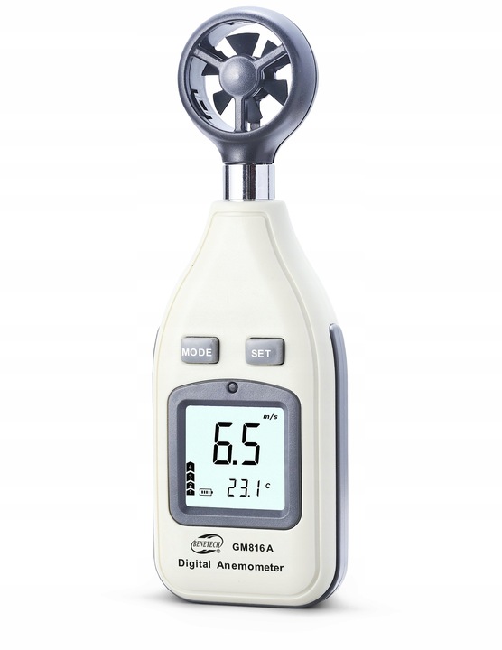 ANEMOMETR WIATROMIERZ MIERNIK WIATRU TEMPERATURY POMIAR PRĘDKOŚCI POWIETRZA