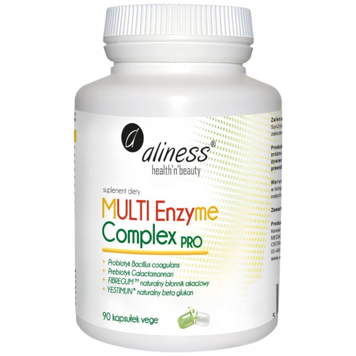 Aliness Enzyme Complex PRO ODCHUDZANIE ZAPARCIA 90 kapsułek