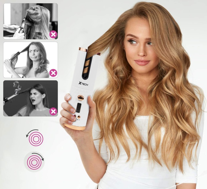 LOKÓWKA DO WŁOSÓW AUTOMATYCZNA CERAMICZNA LCD CURL