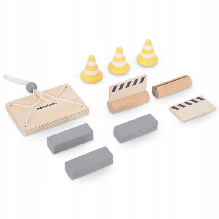 Drewniany Plac Budowy Z Dużym Ruchomym Dźwigiem i Pojazdami Żuraw Wieżowy