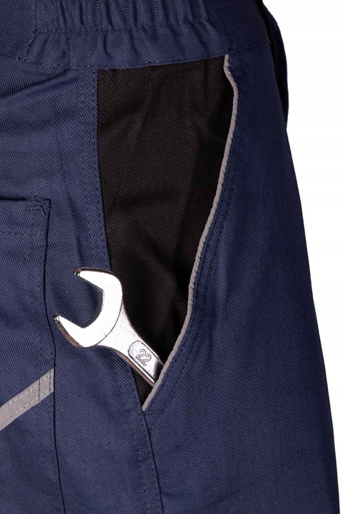 Spodnie robocze monterskie Bawełna 100% granatowe do pracy Brixton r. 48