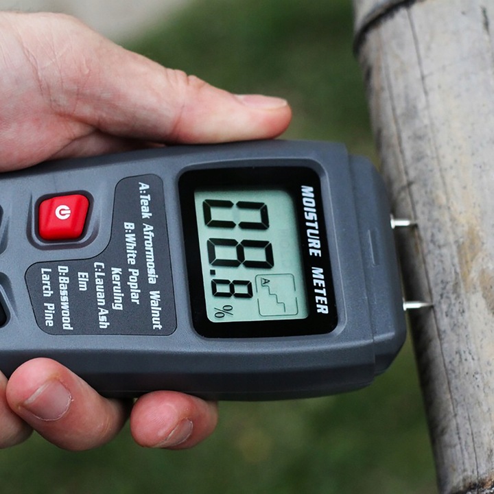 Wilgotnościomierz do drewna Miernik wilgotności drewna WYŚWIETLACZ LCD