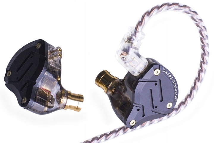 KZ ZS10 PRO armatura 2DD+8BA hybryda + GRATIS