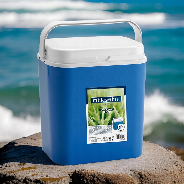 CHŁODZIARKA LODÓWKA 18L od KAMAI: NIEBIESKA, WZMOCNIONA RĄCZKA, made in EU